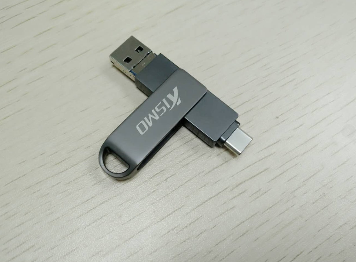 Compatible with Apple , Metal dual-use high-speed computer USB flash drive